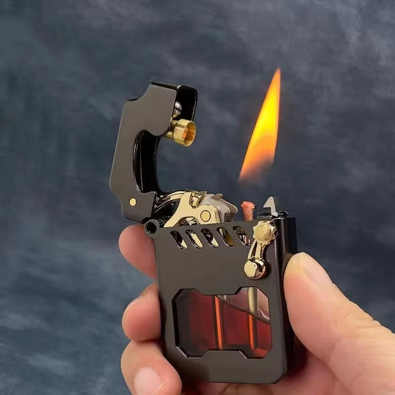 Transparent Kerosene Lighter - Cyber Mecha